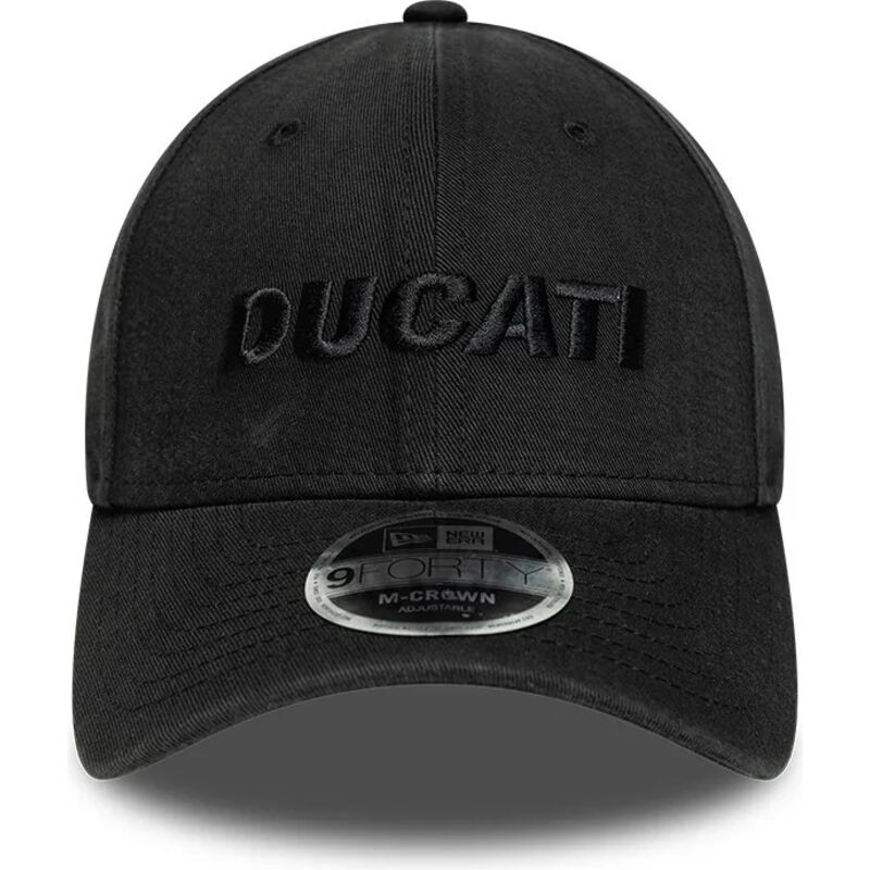 cappello-curvo-nero-snapback-9forty-m-crown-wordmark-dei-ducati-motor-motogp-di-new-era cappello-curvo-nero-snapback-9forty-m-crown-wordmark-dei-ducati-motor-motogp-di-new-era