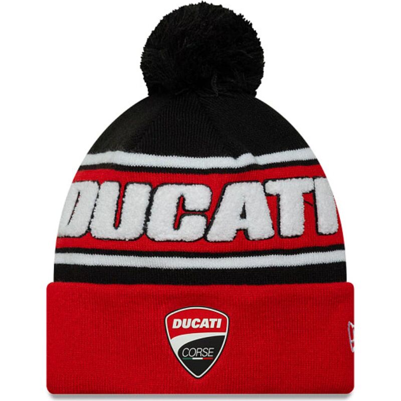 mutzen-bommel-rot-sports-knit-der-ducati-motor-motogp-von-new-era
