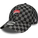 casquette-courbee-noire-ajustable-9twenty-check-ducati-motor-motogp-new-era