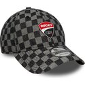 casquette-courbee-noire-ajustable-9twenty-check-ducati-motor-motogp-new-era