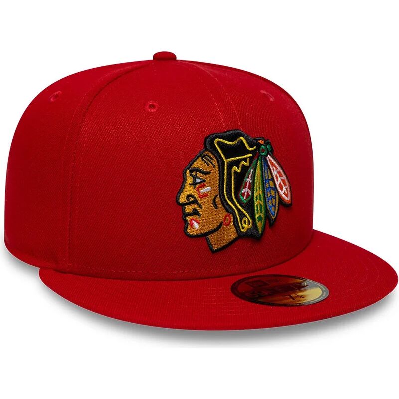 mutzen-flach-rot-angepasst-59fifty-basic-der-chicago-blackhawks-nhl-von-new-era