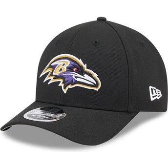 Casquette courbée noire snapback 9FORTY M-Crown Team Baltimore Ravens NFL New Era