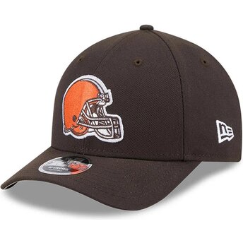 Cappello curvo marrone snapback 9FORTY M-Crown Team dei Cleveland Browns NFL di New Era
