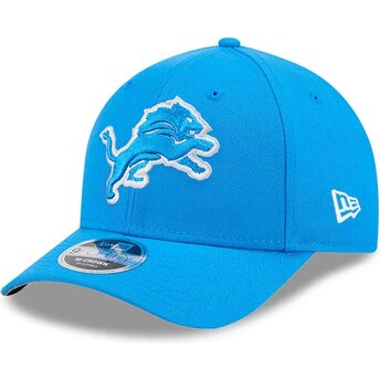 Cappello curvo blu snapback 9FORTY M-Crown Team dei Detroit Lions NFL di New Era