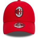 cappello-curvo-rosso-cinghia-regolabile-per-bambino-9forty-core-dei-ac-milan-serie-a-di-new-era