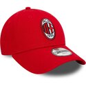 cappello-curvo-rosso-cinghia-regolabile-per-bambino-9forty-core-dei-ac-milan-serie-a-di-new-era
