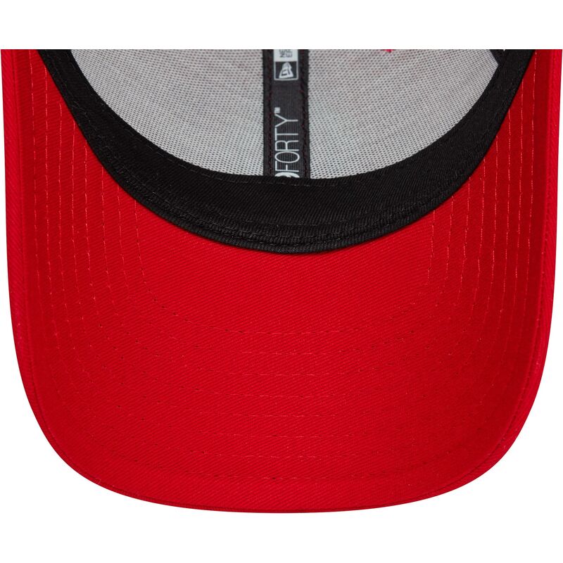 casquette-courbee-rouge-ajustable-pour-enfant-9forty-core-ac-milan-serie-a-new-era
