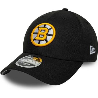 Mützen gebogen schwarz snapback 9FORTY M-Crown Team der Boston Bruins NHL von New Era