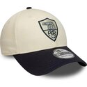 cappello-curvo-beige-aderente-39thirty-seasonal-dei-associazione-sportiva-roma-serie-a-di-new-era