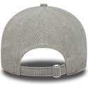 cappello-curvo-grigio-cinghia-regolabile-9twenty-fleck-cord-dei-associazione-sportiva-roma-serie-a-di-new-era