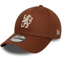 cappello-curvo-marrone-snapback-9forty-team-dei-chelsea-football-club-premier-league-di-new-era