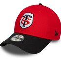 cappello-curvo-rosso-snapback-per-bambino-9forty-team-dei-stade-toulousain-top-14-di-new-era