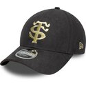 cappello-curvo-grigio-snapback-9forty-m-crown-suede-dei-stade-toulousain-top-14-di-new-era