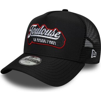 Cappello curvo nero snapback per bambino E Frame Patch dei Stade Toulousain di New Era