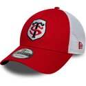 cappello-curvo-rosso-cinghia-regolabile-9forty-league-dei-stade-toulousain-top-14-di-new-era