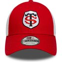cappello-curvo-rosso-cinghia-regolabile-9forty-league-dei-stade-toulousain-top-14-di-new-era