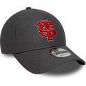 casquette-courbee-grise-snapback-avec-logo-rouge-9forty-diamond-era-stade-toulousain-top-14-new-era