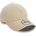 cappello-curvo-beige-cinghia-regolabile-9forty-baby-cord-dei-stade-toulousain-top-14-di-new-era
