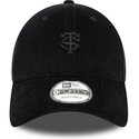 casquette-courbee-noire-ajustable-avec-logo-noir-9forty-baby-cord-stade-toulousain-top-14-new-era