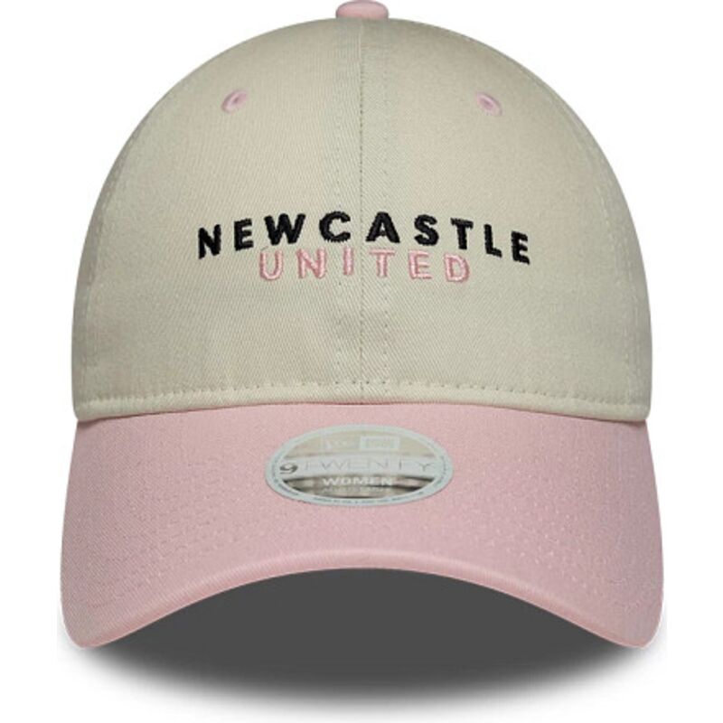 cappello-curvo-beige-cinghia-regolabile-rosa-9twenty-dei-newcastle-united-football-club-premier-league-di-new-era