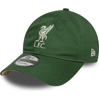 Cappello curvo verde cinghia regolabile 9TWENTY Seasonal dei Liverpool Football Club Premier League di New Era