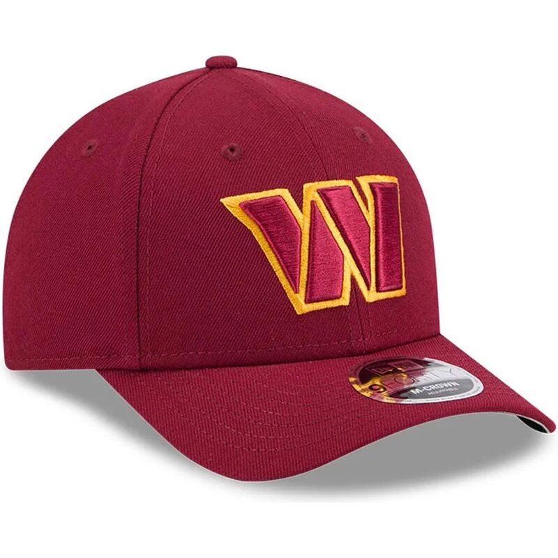 cappello-curvo-rosso-snapback-9forty-m-crown-team-dei-washington-commanders-nfl-di-new-era