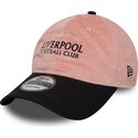 cappello-curvo-rosa-cinghia-regolabile-9twenty-cord-dei-liverpool-football-club-premier-league-di-new-era