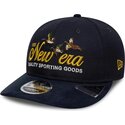 cappello-curvo-blu-marino-cinghia-regolabile-9fifty-retro-crown-suede-di-new-era