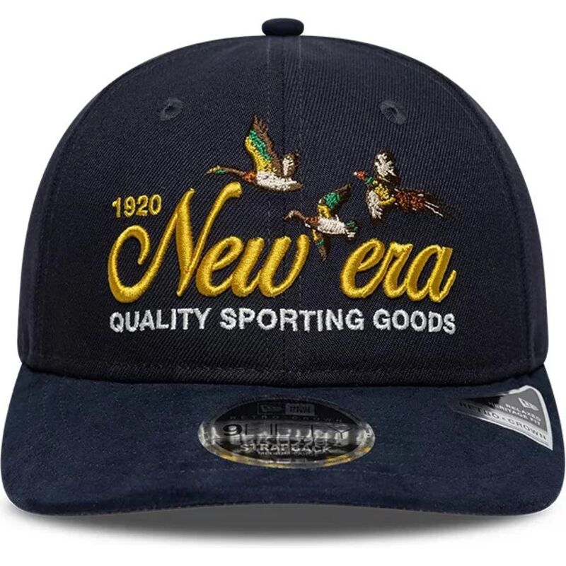 cappello-curvo-blu-marino-cinghia-regolabile-9fifty-retro-crown-suede-di-new-era