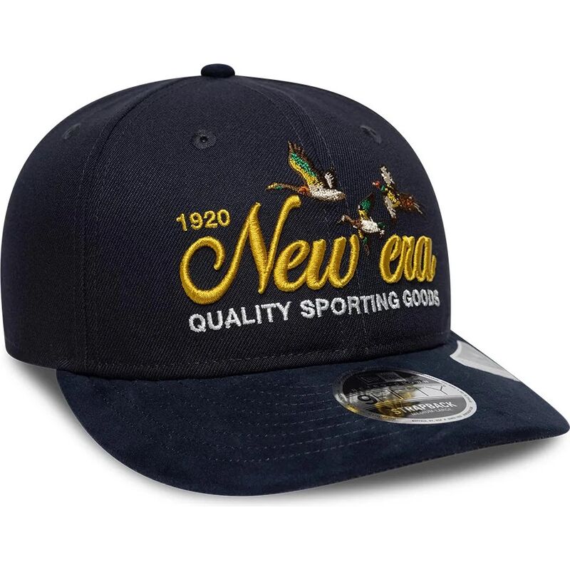 cappello-curvo-blu-marino-cinghia-regolabile-9fifty-retro-crown-suede-di-new-era