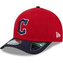 cappello-curvo-rosso-snapback-9forty-m-crown-player-replica-dei-cleveland-guardians-mlb-di-new-era