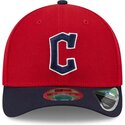casquette-courbee-rouge-et-bleue-marine-snapback-9forty-m-crown-player-replica-cleveland-guardians-mlb-new-era