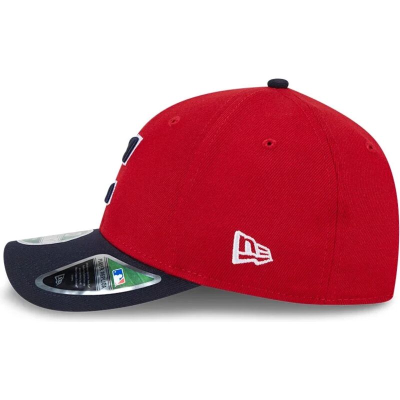 cappello-curvo-rosso-snapback-9forty-m-crown-player-replica-dei-cleveland-guardians-mlb-di-new-era