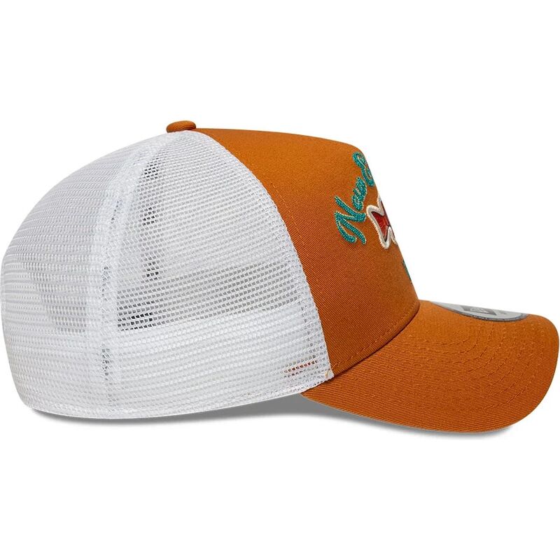 cappello-curvo-arancia-snapback-a-frame-fishing-di-new-era