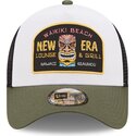 cappello-curvo-verde-snapback-a-frame-location-icon-dei-hawaii-di-new-era