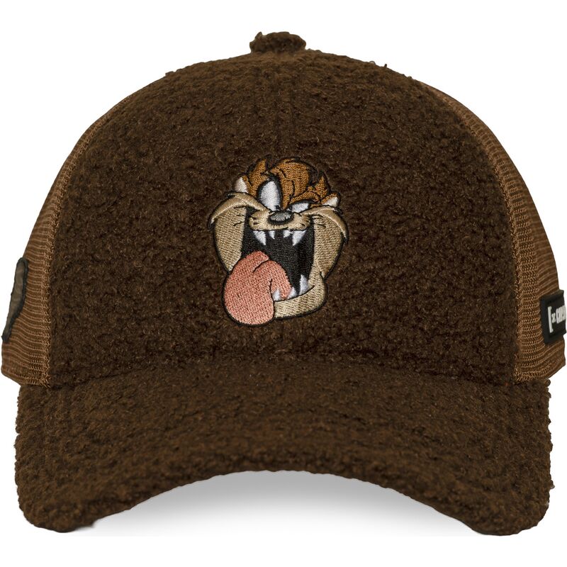 mutzen-gebogen-braun-snapback-tasmanischer-teufel-looney-tunes-von-capslab mutzen-gebogen-braun-snapback-tasmanischer-teufel-looney-tunes-von-capslab