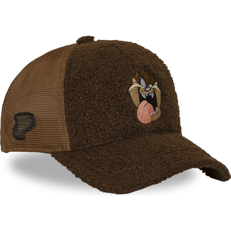 mutzen-gebogen-braun-snapback-tasmanischer-teufel-looney-tunes-von-capslab mutzen-gebogen-braun-snapback-tasmanischer-teufel-looney-tunes-von-capslab