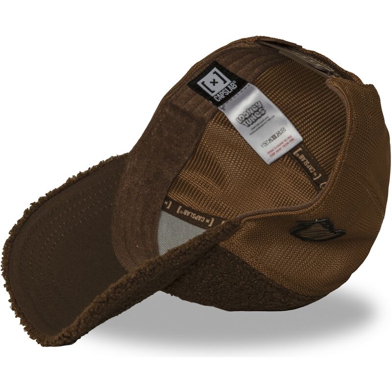 mutzen-gebogen-braun-snapback-tasmanischer-teufel-looney-tunes-von-capslab mutzen-gebogen-braun-snapback-tasmanischer-teufel-looney-tunes-von-capslab