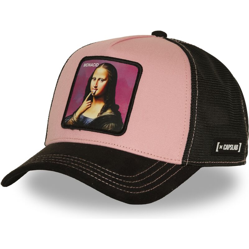 cappello-curvo-rosa-snapback-acid-art1-monacid-monna-lisa-famous-di-capslab