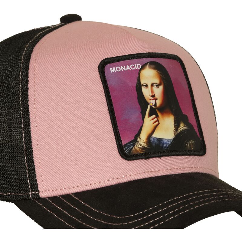 mutzen-gebogen-rosa-snapback-acid-art1-monacid-mona-lisa-famous-von-capslab