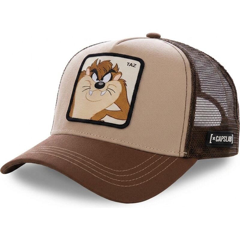 cappello-curvo-marrone-snapback-diavolo-della-tasmania-looney-tunes-di-capslab