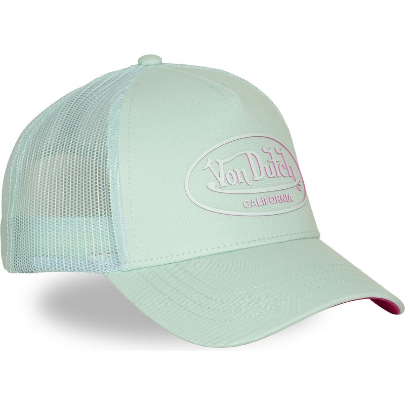 cappellino-trucker-verde-e-rosa-log21-di-von-dutch