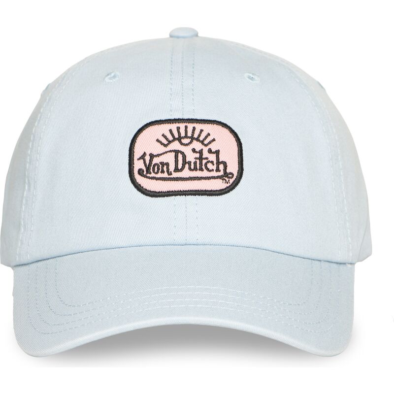casquette-courbee-bleue-claire-ajustable-log11-von-dutch