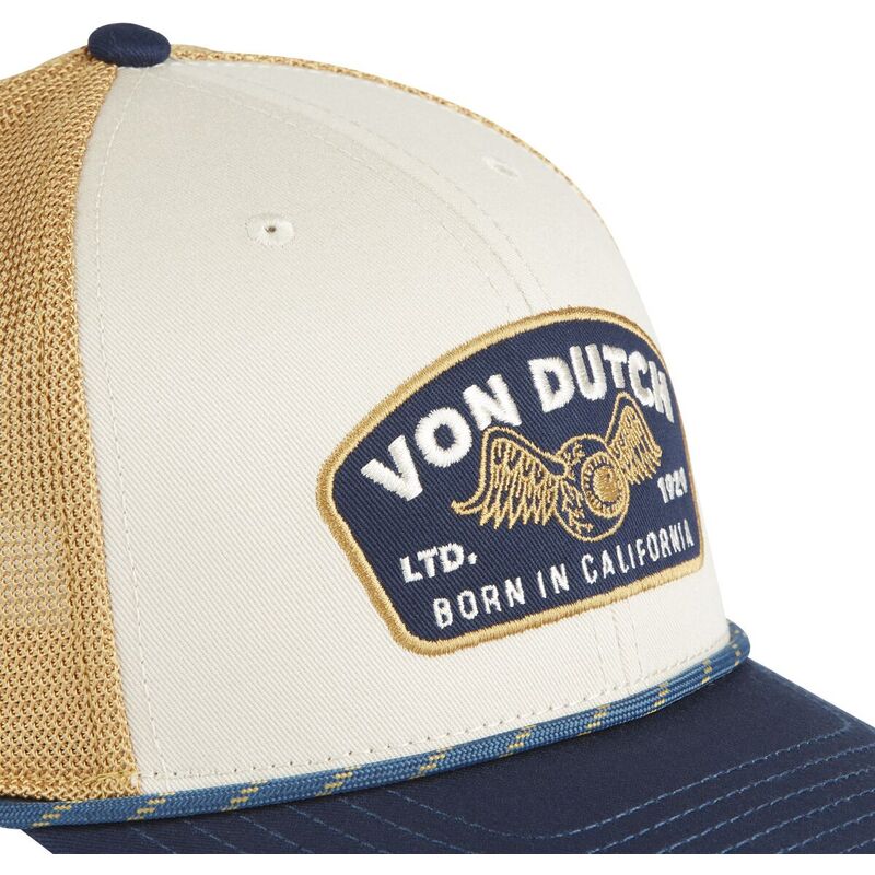 cappello-marrone-e-blu-marino-sem07-di-von-dutch cappello-marrone-e-blu-marino-sem07-di-von-dutch
