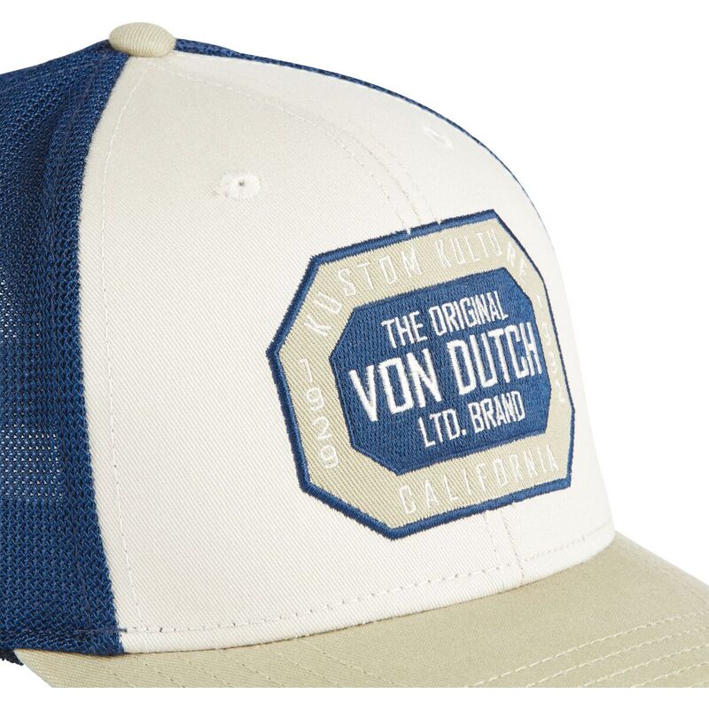 casquette-trucker-beige-et-bleue-sem10-von-dutch