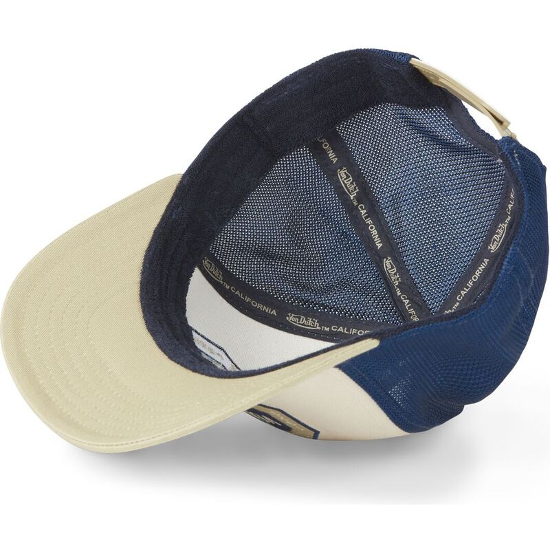 cappellino-trucker-beige-e-blu-sem10-di-von-dutch