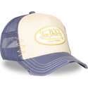cappellino-trucker-beige-e-viola-used-13-di-von-dutch