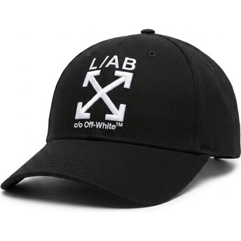 Cappello curvo nero cinghia regolabile Clamp Arrows Twill di L/AB c/o Off-White™