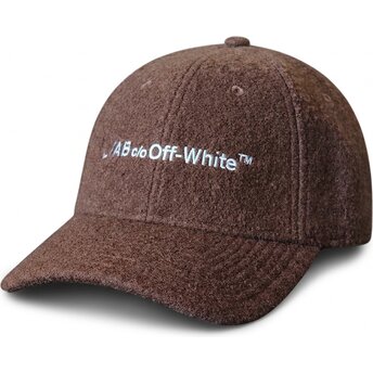 Cappello curvo marrone cinghia regolabile Embroidered Sherpa di L/AB c/o Off-White™