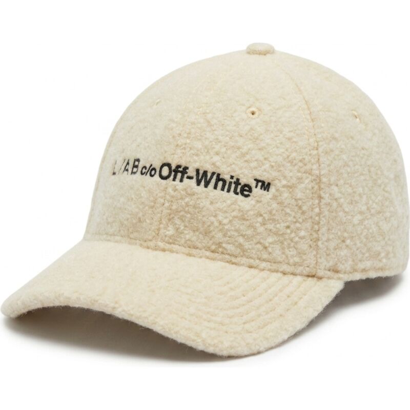 cappello-curvo-giallo-cinghia-regolabile-embroidered-sherpa-di-l-ab-c-o-off-white cappello-curvo-giallo-cinghia-regolabile-embroidered-sherpa-di-l-ab-c-o-off-white